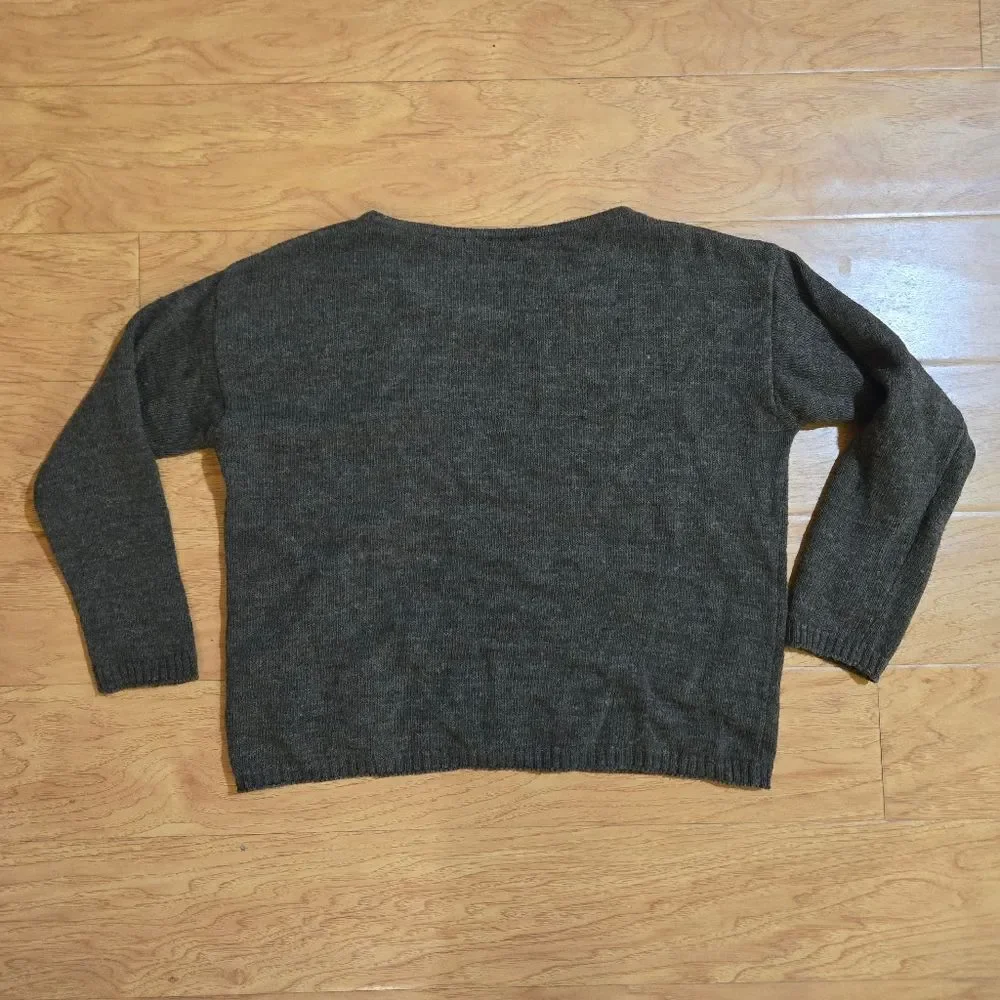 Brandy Melville Brown Crew Neck Sweater